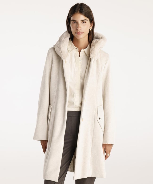  YARGICI Kapüşon Detaylı Palto