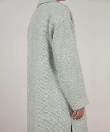  YARGICI Yırtmaç Detaylı Palto