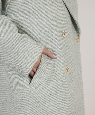  YARGICI Yırtmaç Detaylı Palto