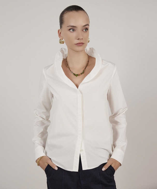  YARGICI Fırfır Yaka Gömlek