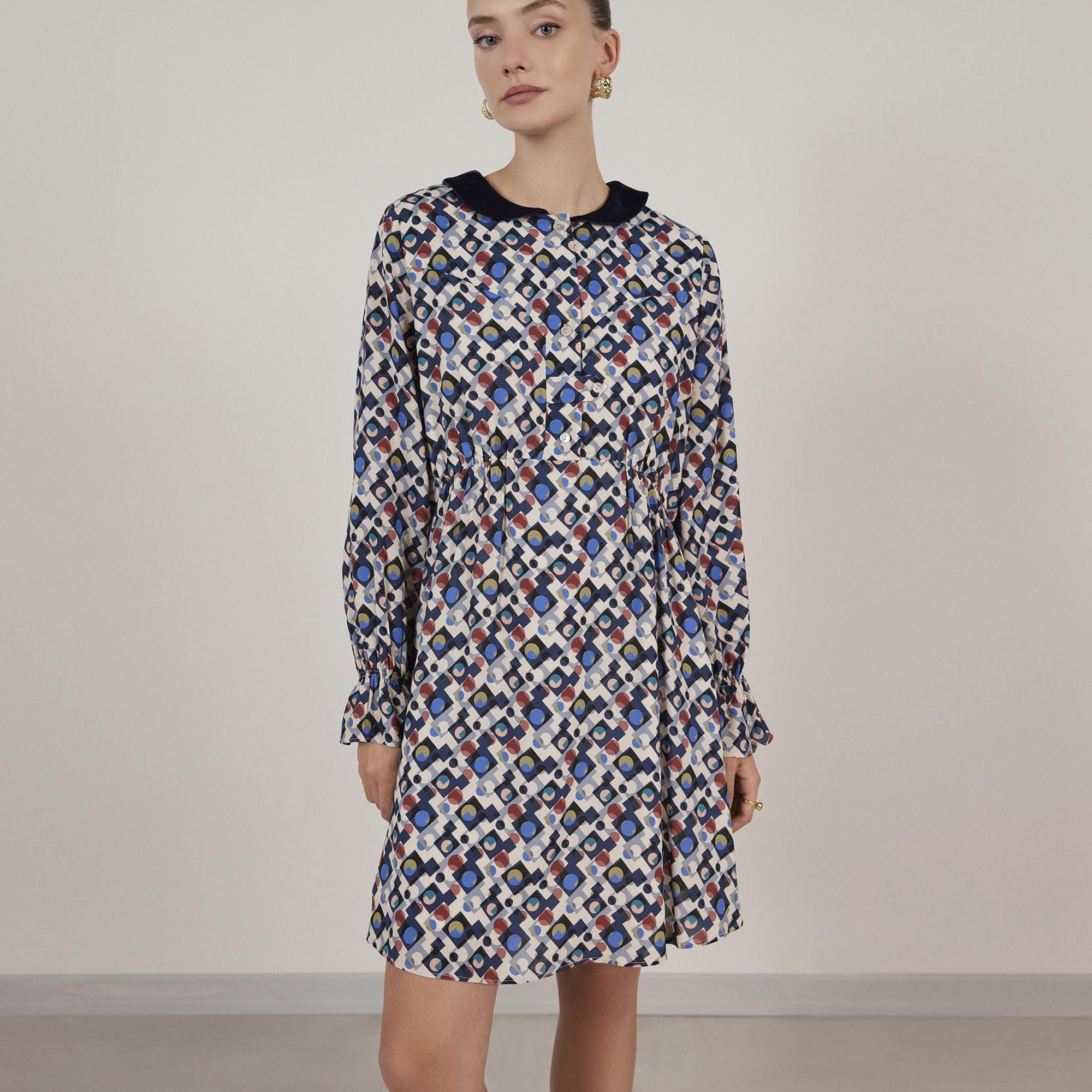 YARGICI Pat Detaylı Elbise