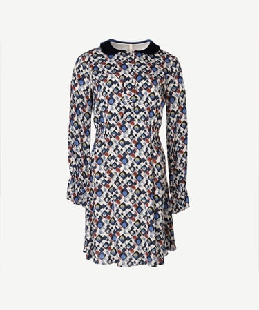  YARGICI Pat Detaylı Elbise