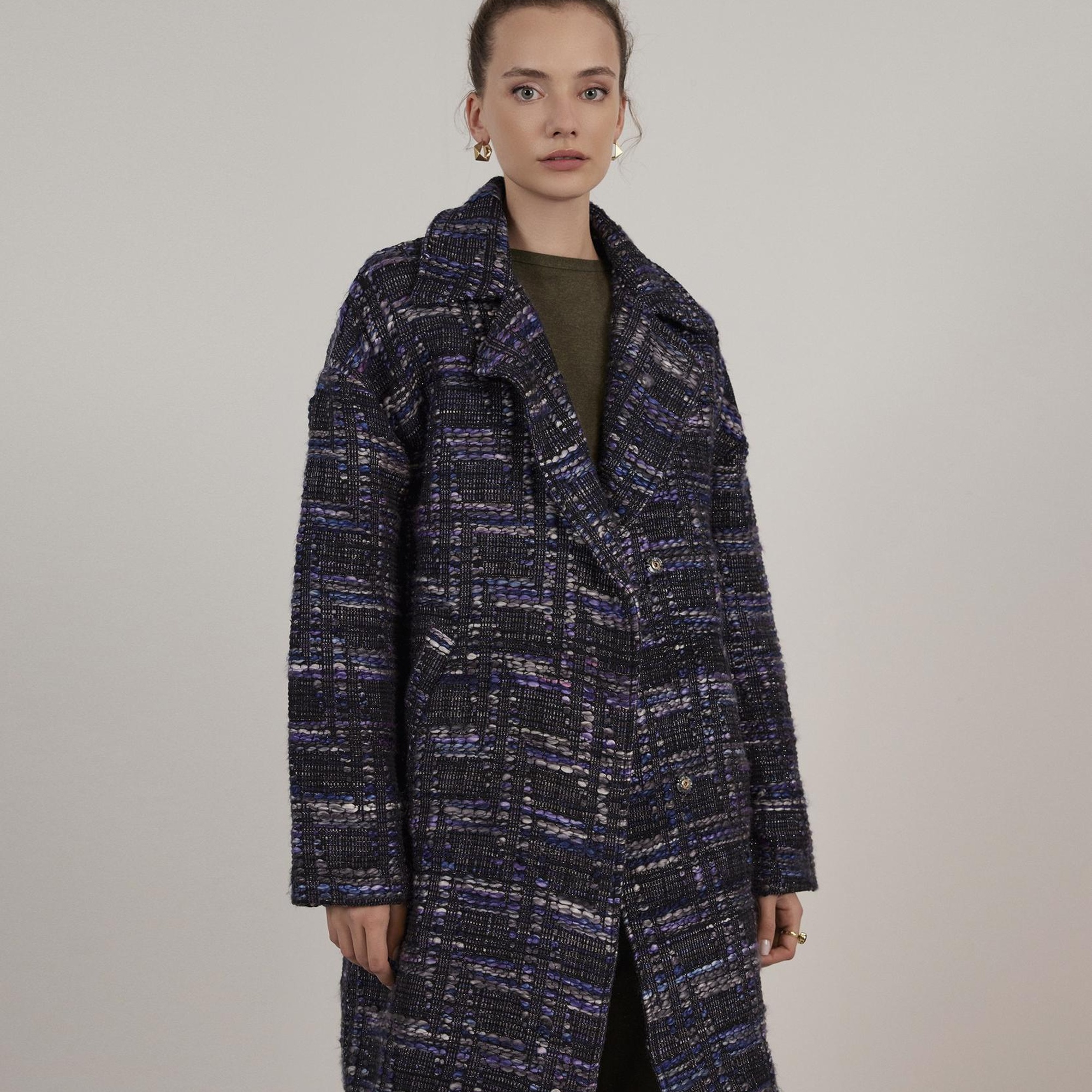 YARGICI Geniş Yaka Palto