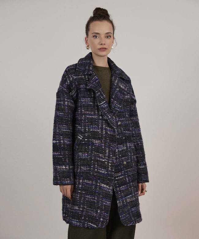  YARGICI Geniş Yaka Palto