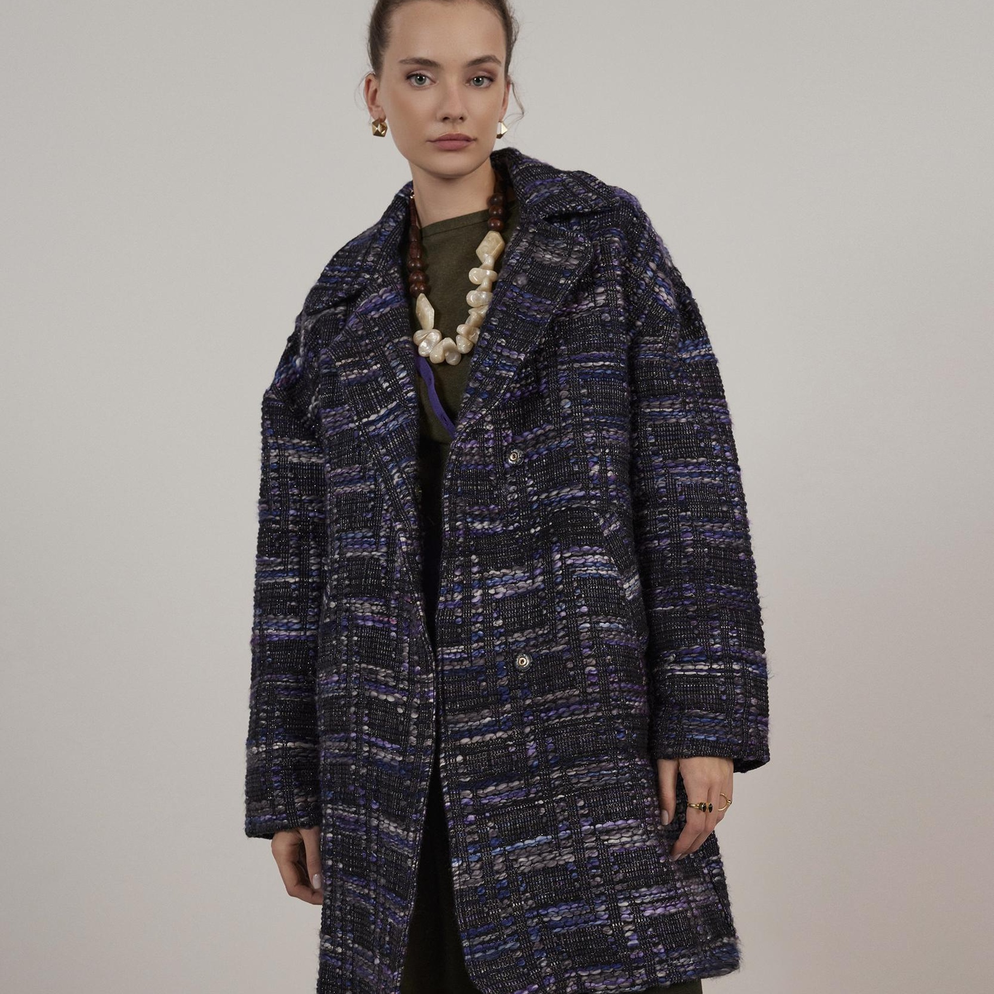 YARGICI Geniş Yaka Palto