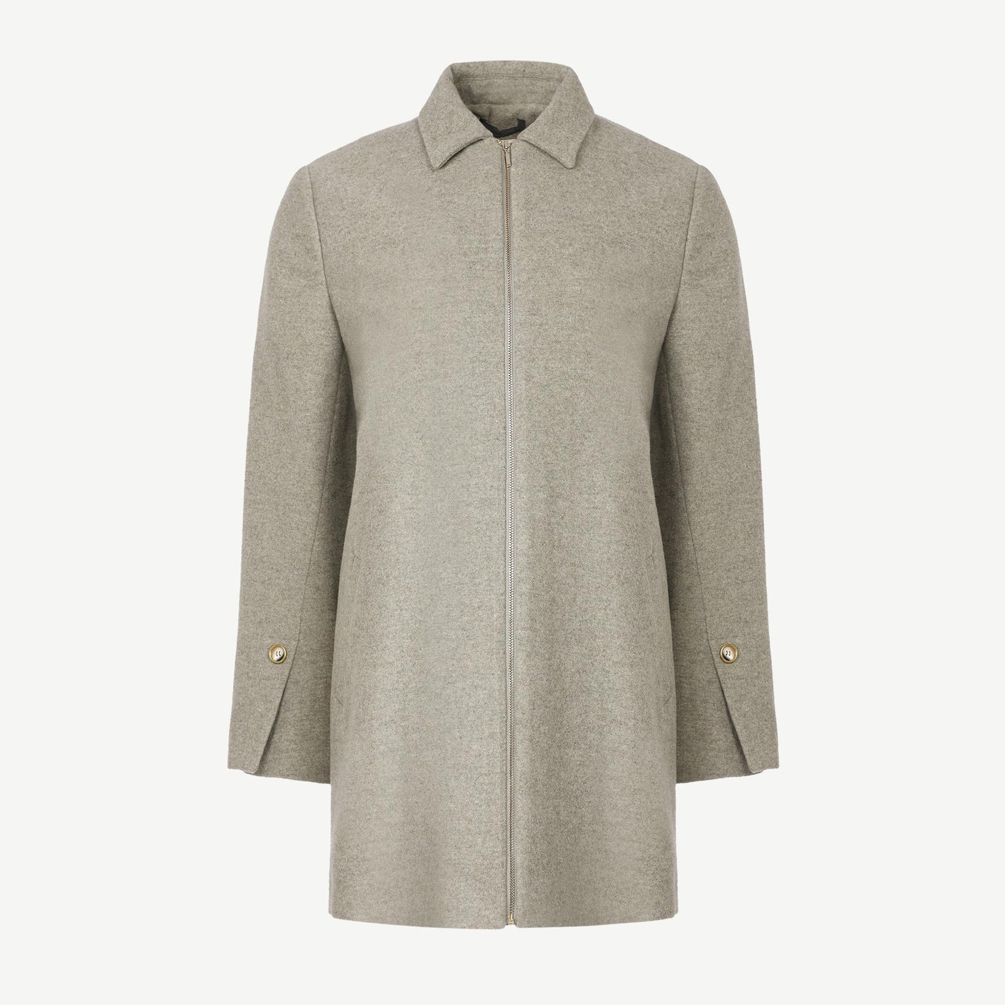 YARGICI Fermuar Detaylı Palto