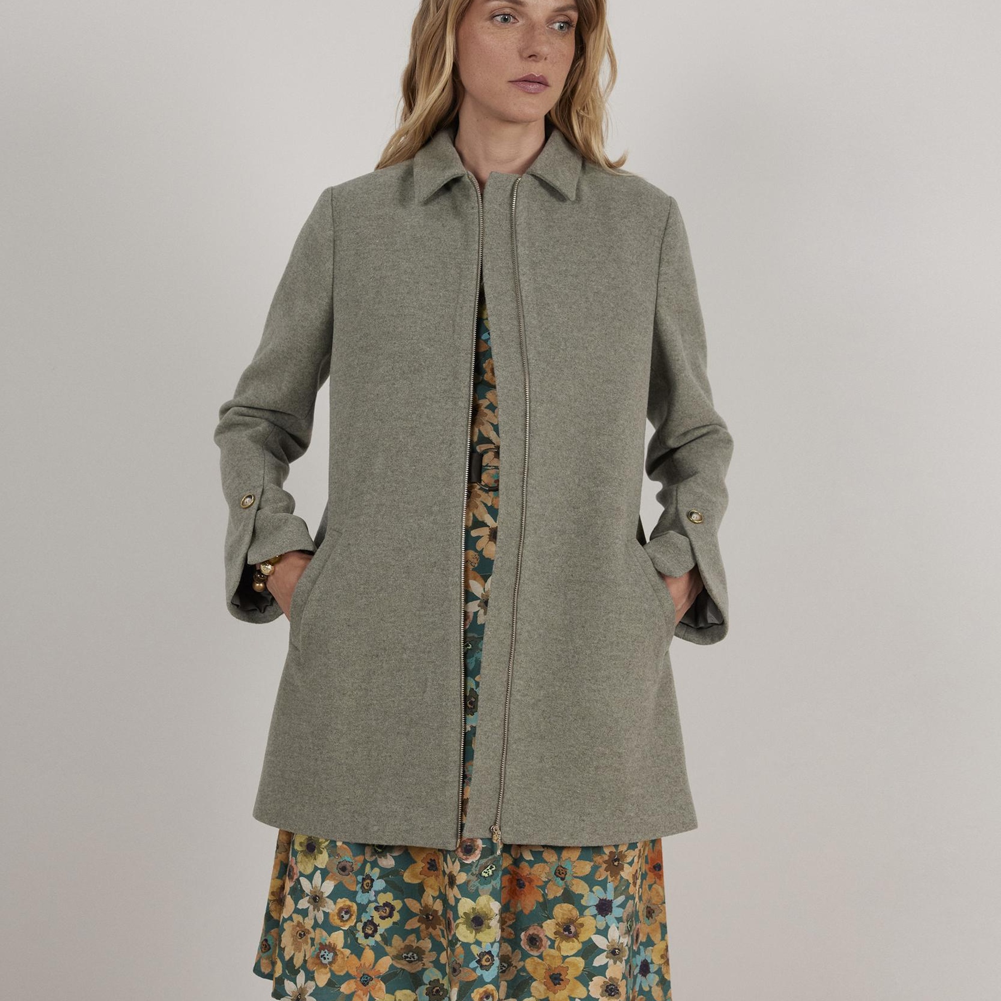 YARGICI Fermuar Detaylı Palto