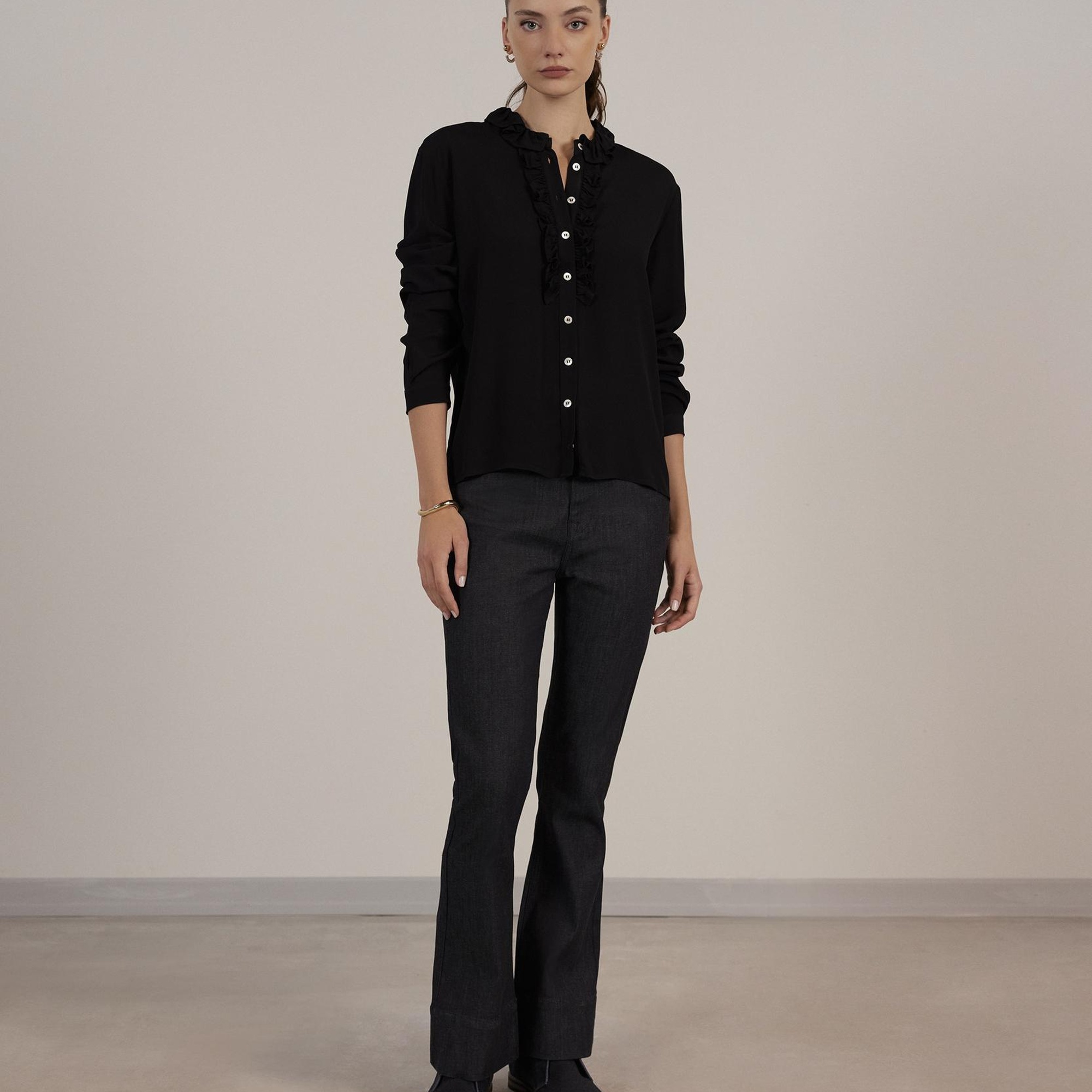 YARGICI Bisiklet Yaka Gömlek