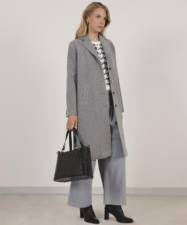  YARGICI Düğme Detaylı Palto