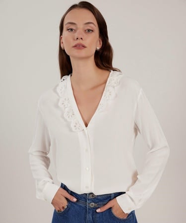  YARGICI Brode Detaylı Gömlek