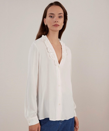  YARGICI Brode Detaylı Gömlek