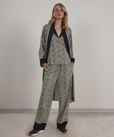  YARGICI Kontrast Detaylı Pijama Üstü