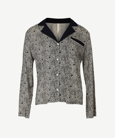  YARGICI Kontrast Detaylı Pijama Üstü