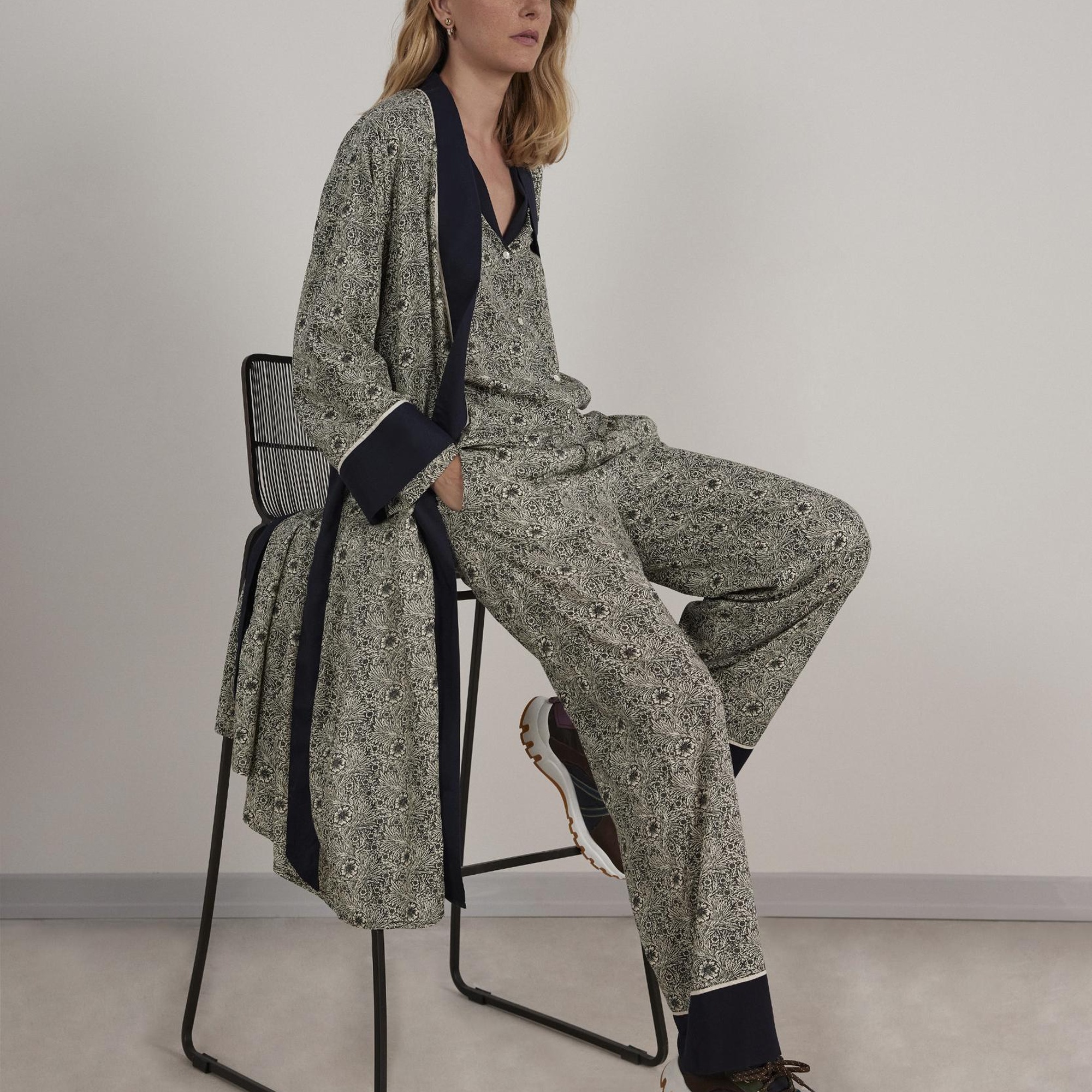 YARGICI Kontrast Detaylı Pijama Üstü