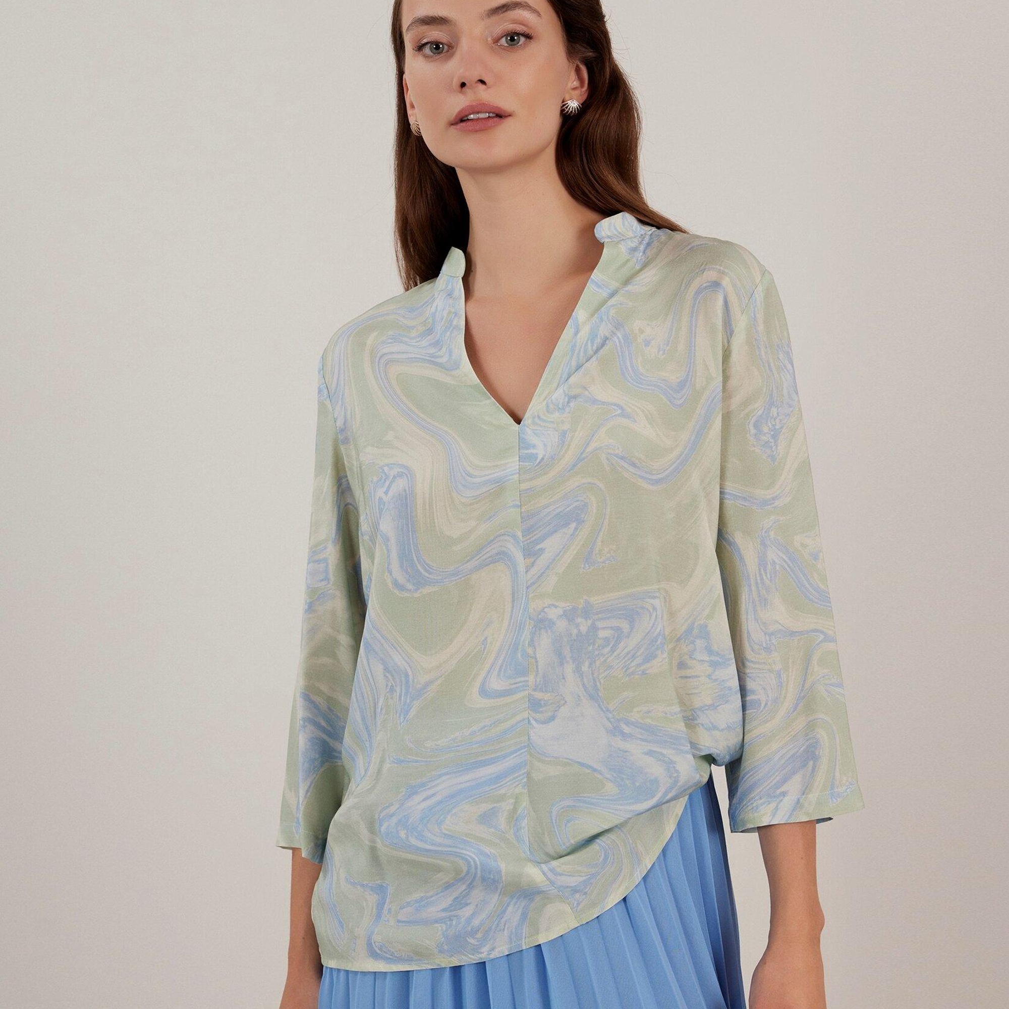 YARGICI Önü Detaylı Bluz