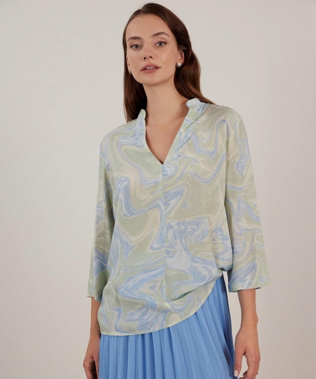  YARGICI Önü Detaylı Bluz