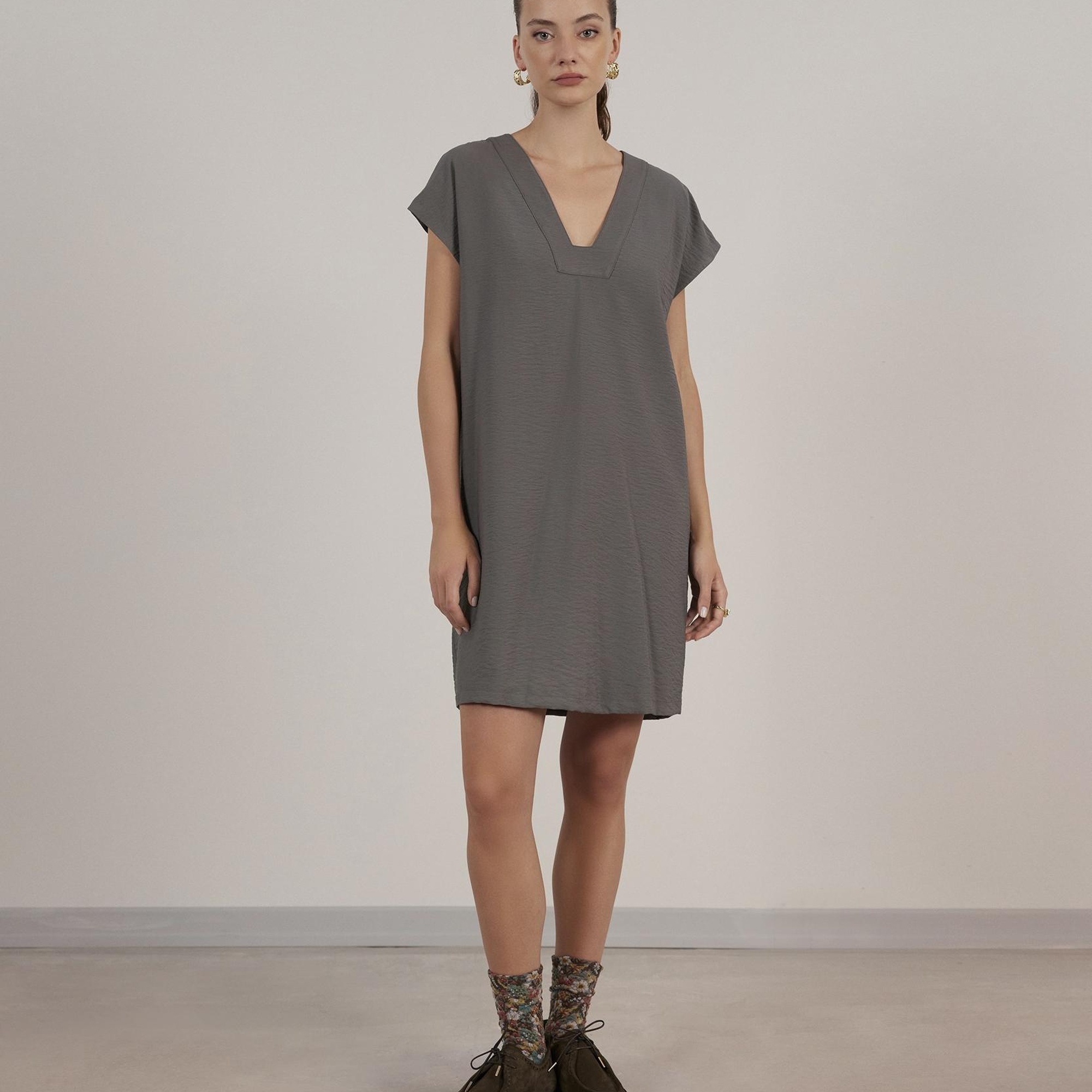 YARGICI Düz Kesim Elbise