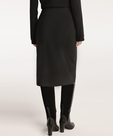  YARGICI Yırtmaç Detaylı Kalem Etek