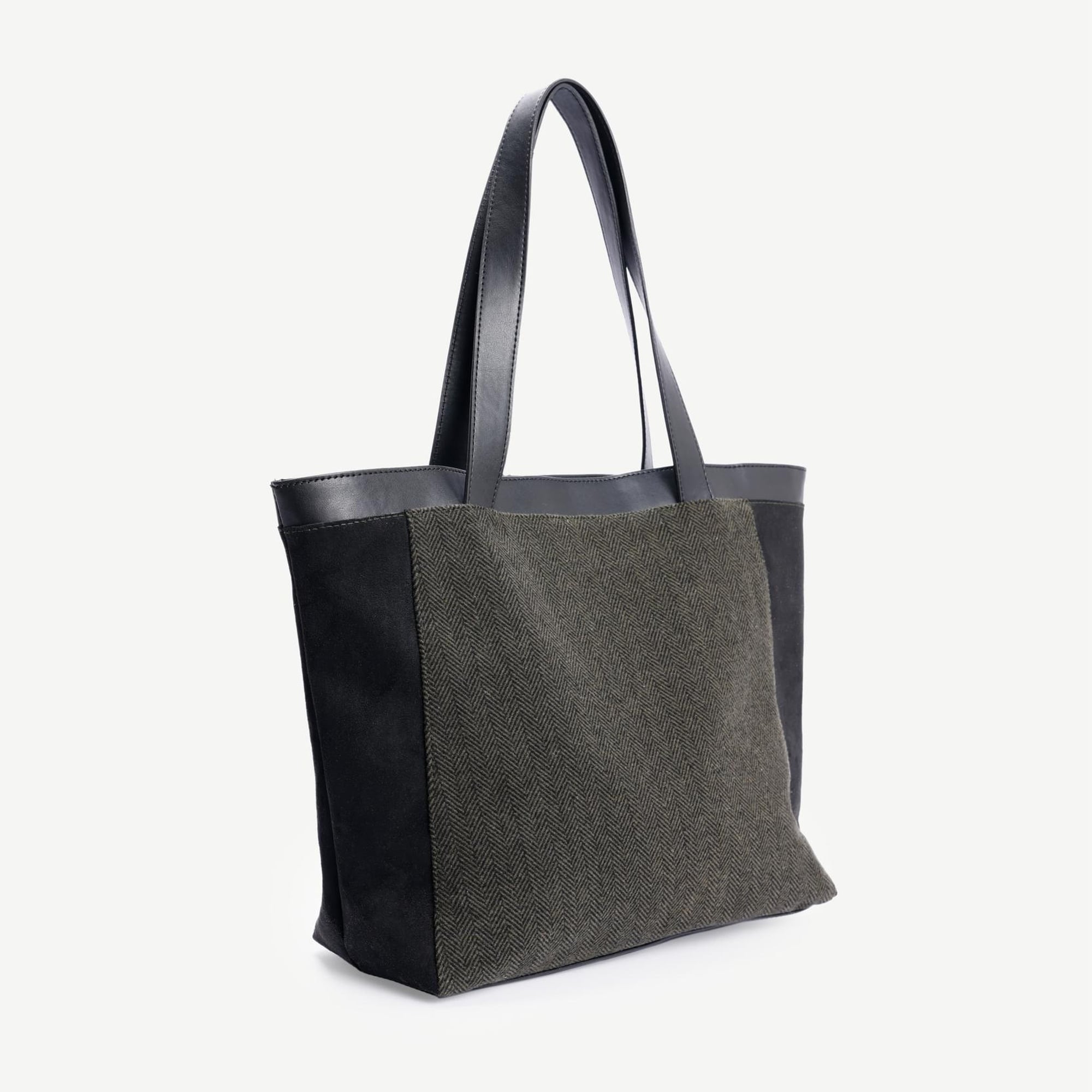 YARGICI Süet Garnili Kumaş Çanta