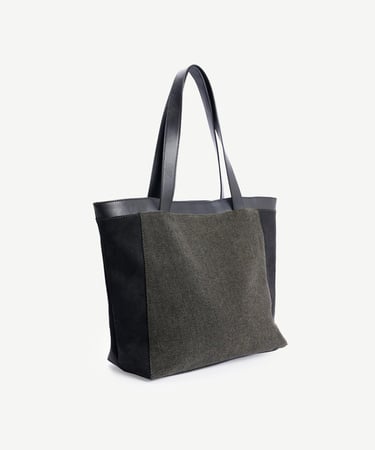  YARGICI Süet Garnili Kumaş Çanta