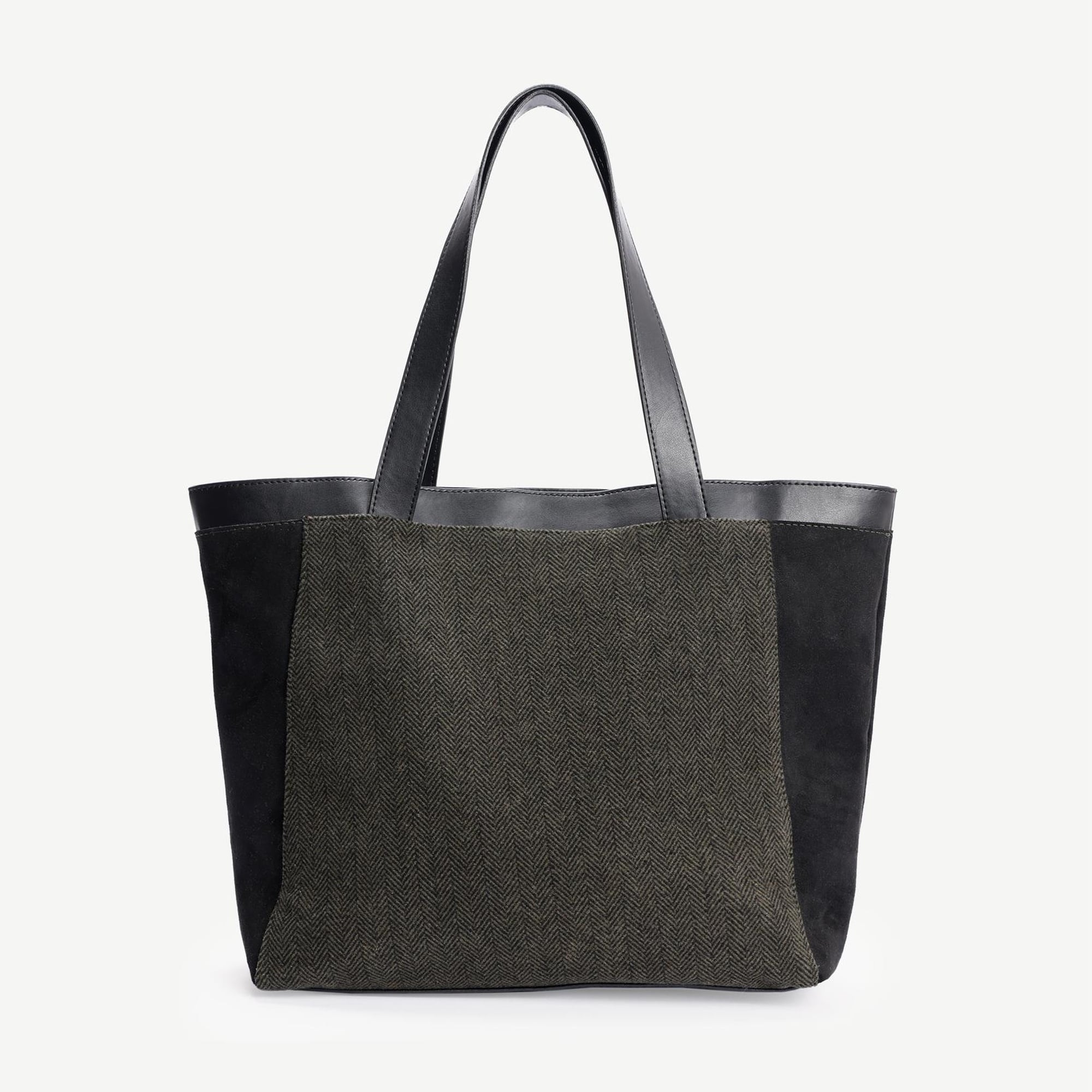 YARGICI Süet Garnili Kumaş Çanta