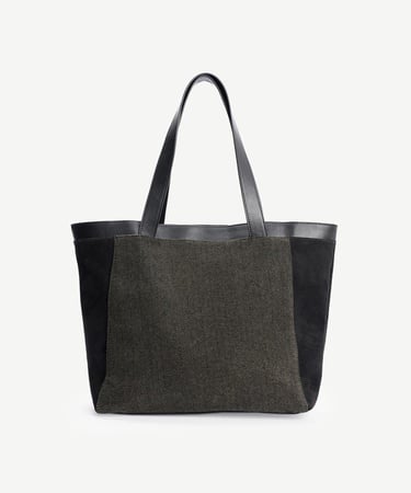  YARGICI Süet Garnili Kumaş Çanta