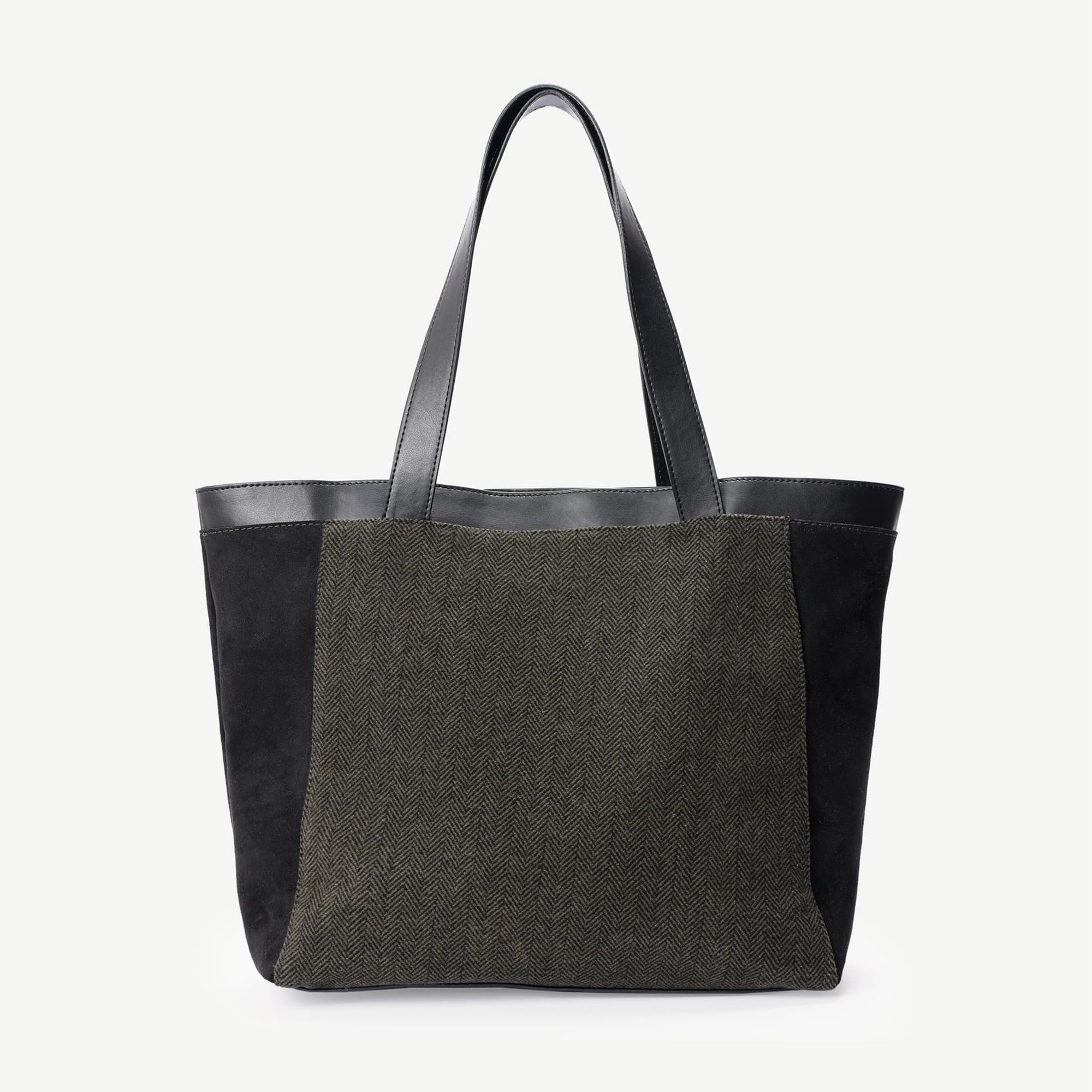 YARGICI Süet Garnili Kumaş Çanta