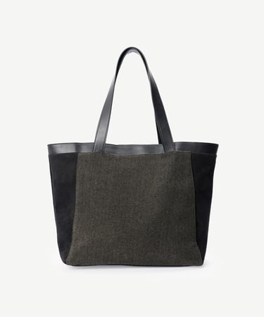  YARGICI Süet Garnili Kumaş Çanta