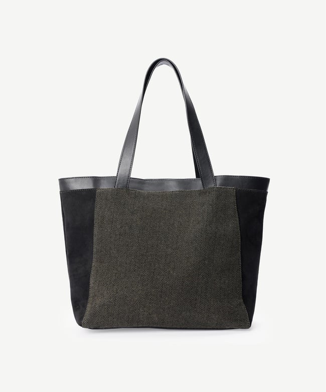  YARGICI Süet Garnili Kumaş Çanta