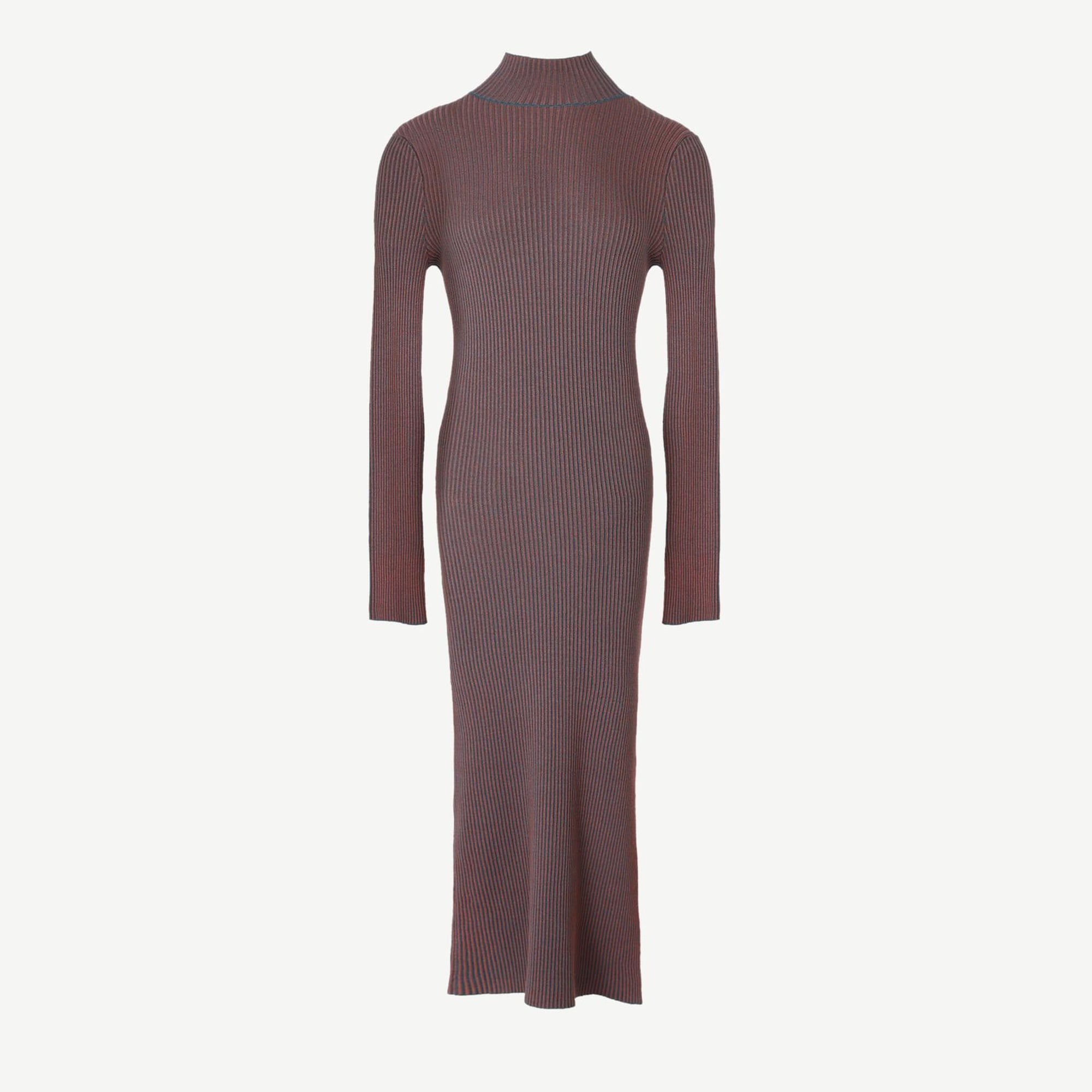 YARGICI Dik Yaka Triko Elbise