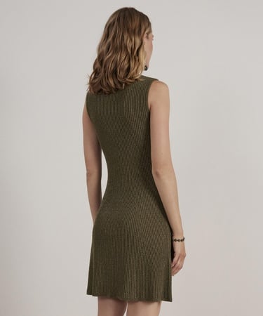  YARGICI Volanlı Triko Elbise