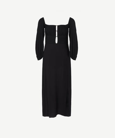  YARGICI Uzun Kollu Uzun Elbise