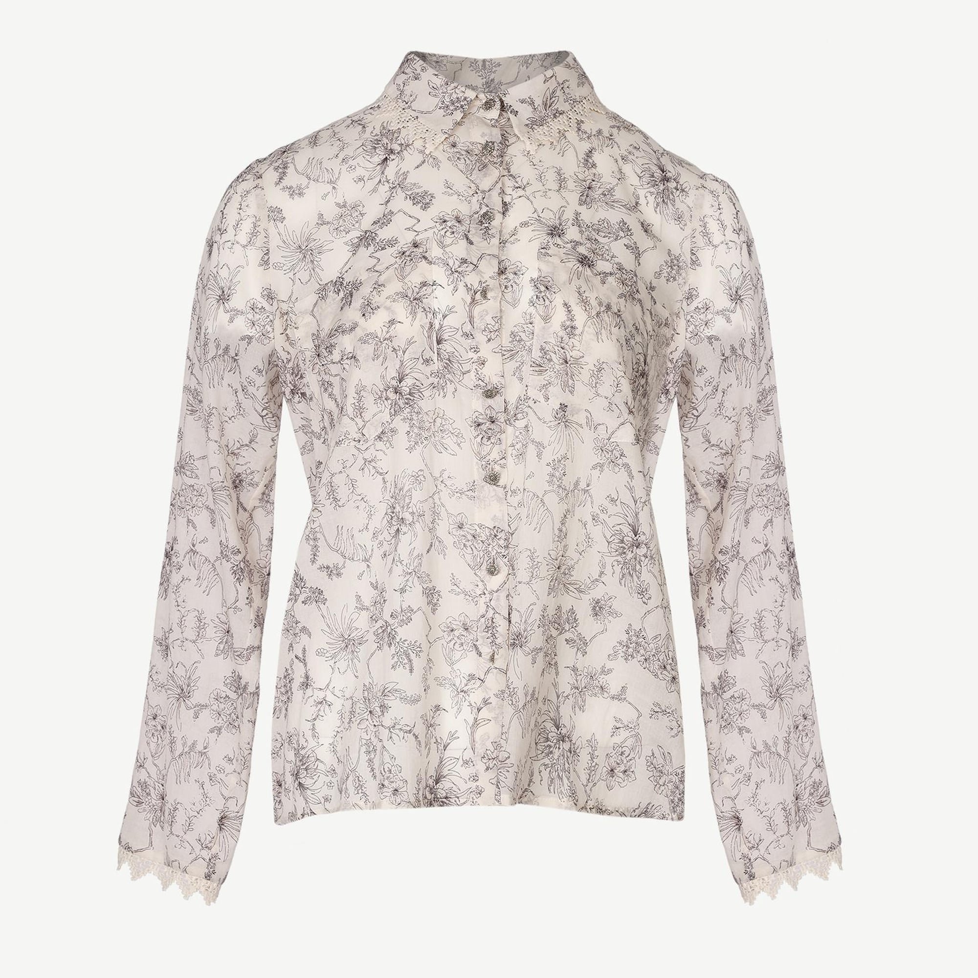 YARGICI Dantel Detaylı Gömlek