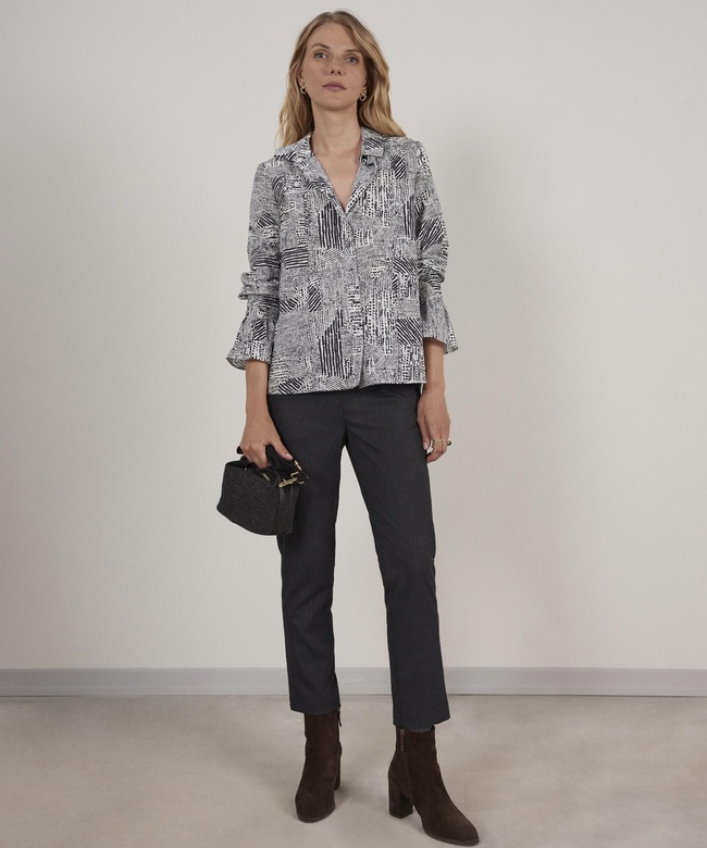  YARGICI Fırfır Detaylı Gömlek