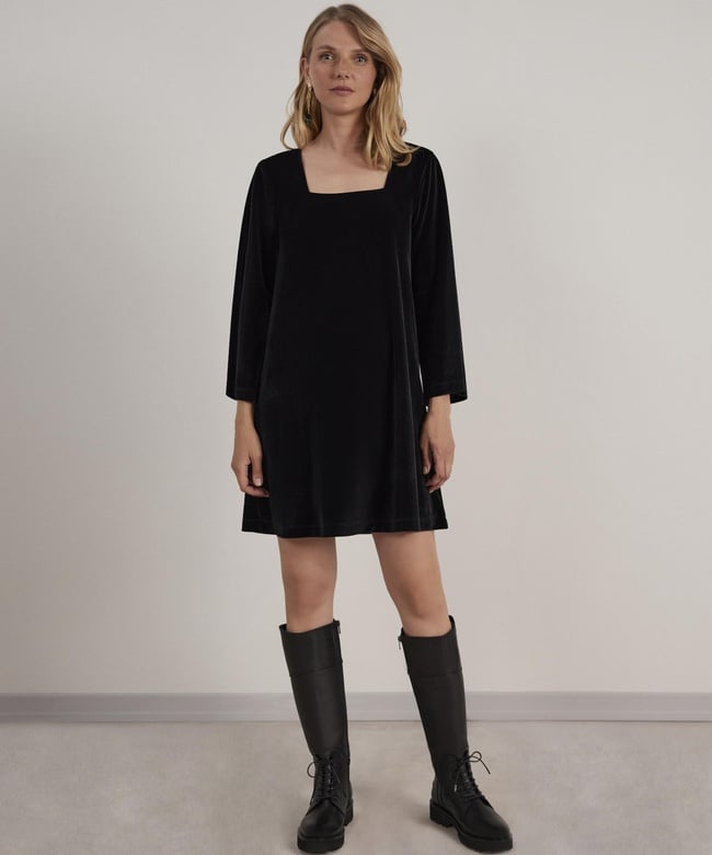  YARGICI Kare Yaka Elbise