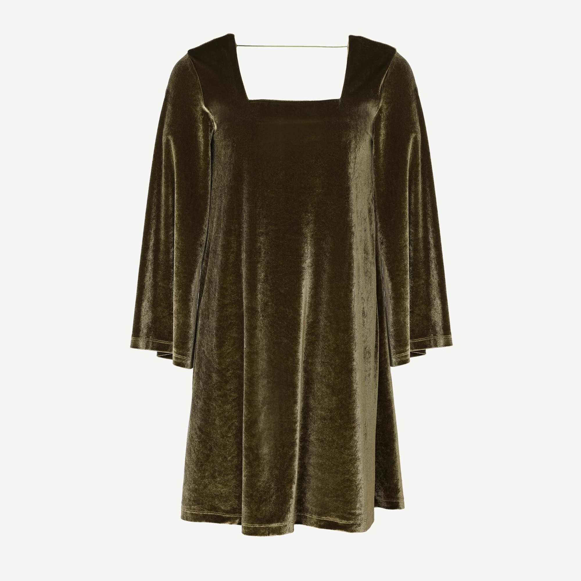 YARGICI Kare Yaka Elbise