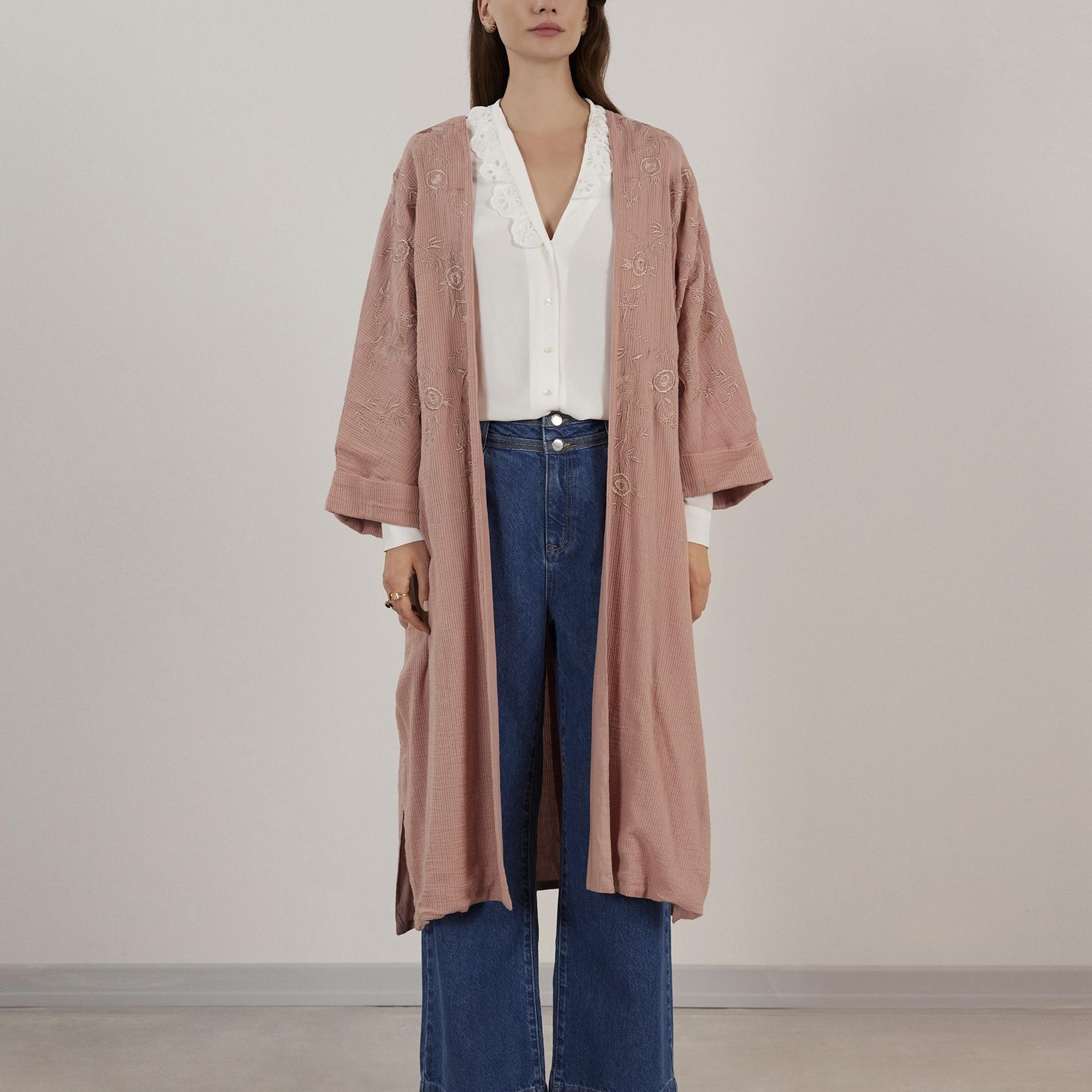 YARGICI Desenli Kimono