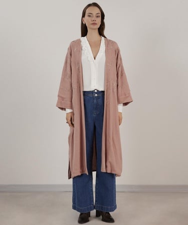  YARGICI Desenli Kimono