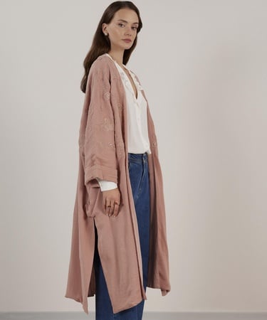  YARGICI Desenli Kimono