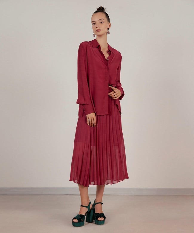  YARGICI Pliseli Etek