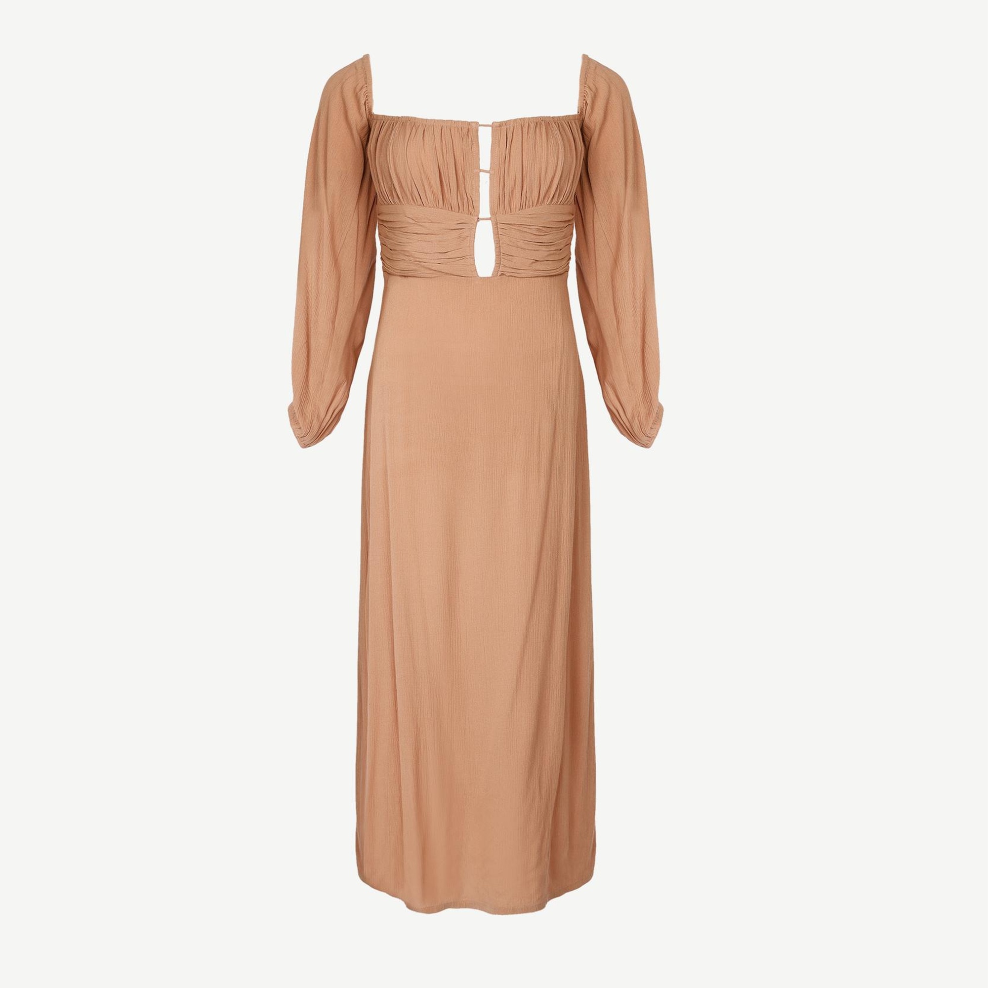 YARGICI Uzun Kollu Uzun Elbise