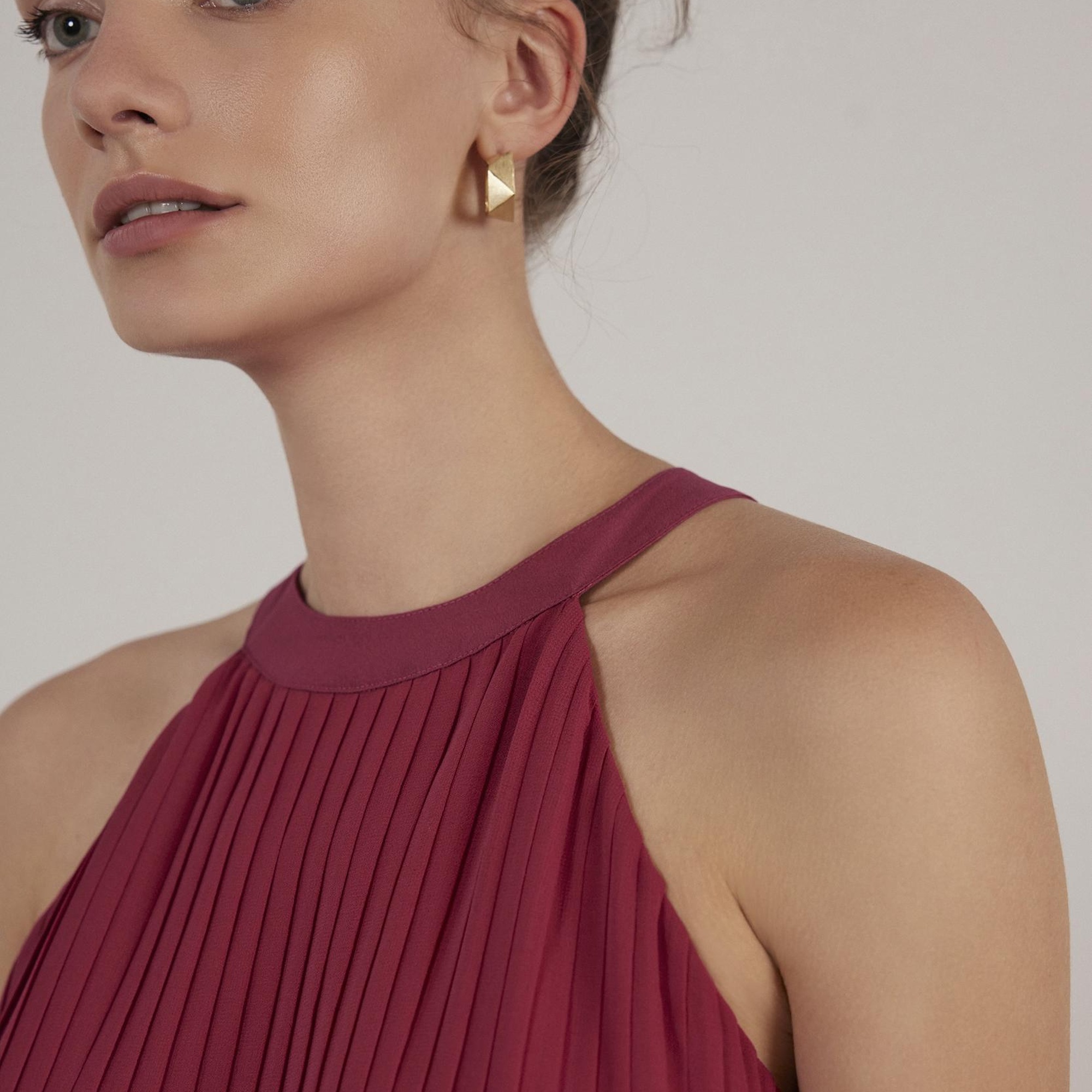 YARGICI Halter Yaka Elbise