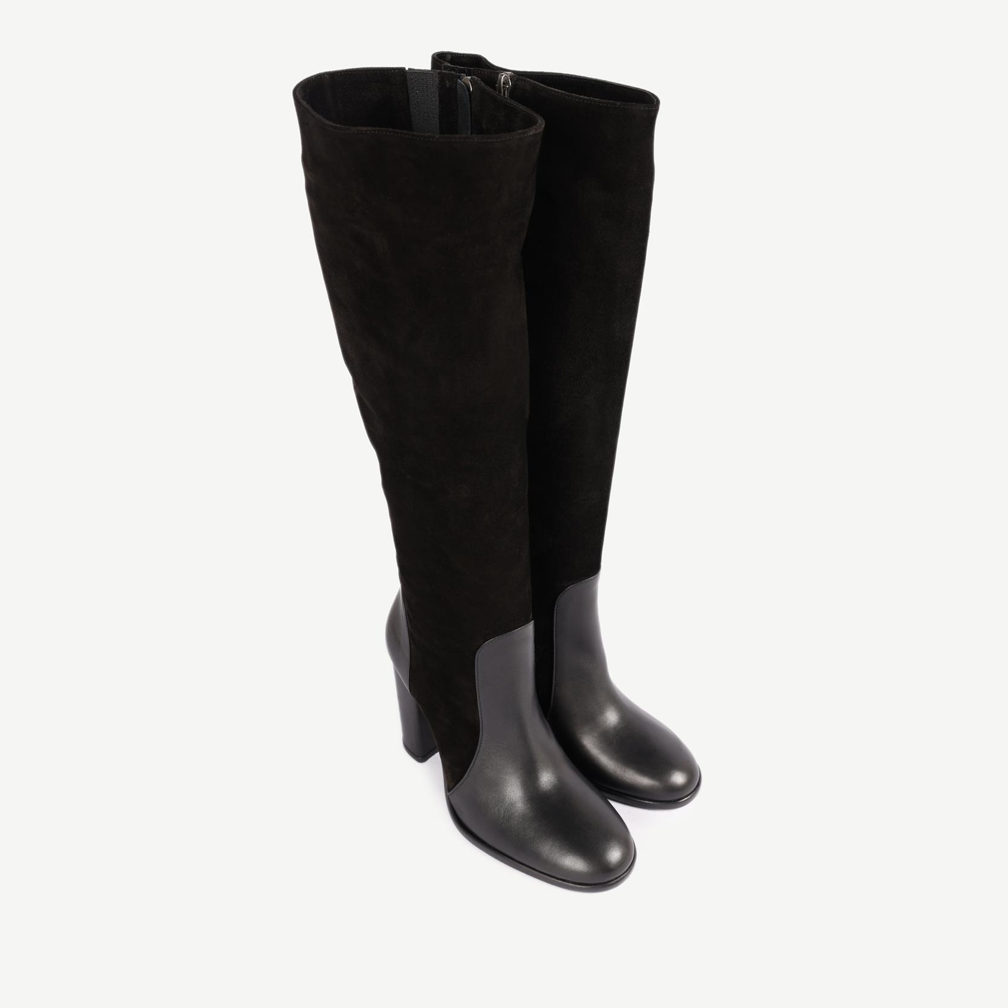 YARGICI Deri Topuklu Çizme