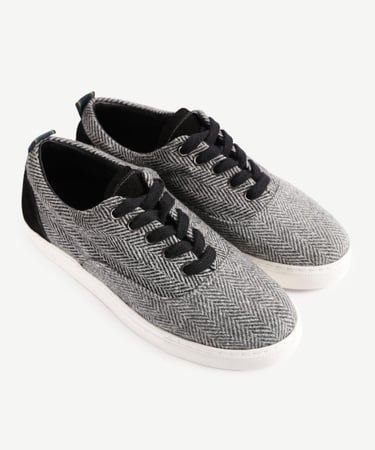  YARGICI Balıksırt Desenli Kumaş Spor Ayakkabı