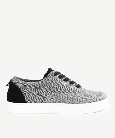  YARGICI Balıksırt Desenli Kumaş Spor Ayakkabı