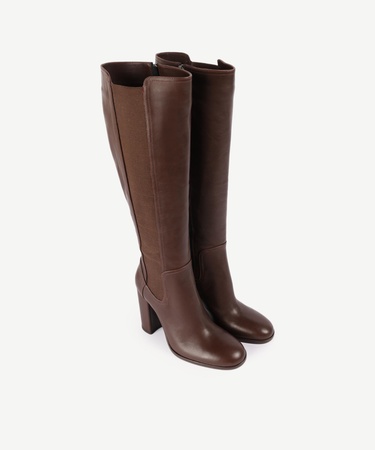  YARGICI Lastikli Topuklu Çizme