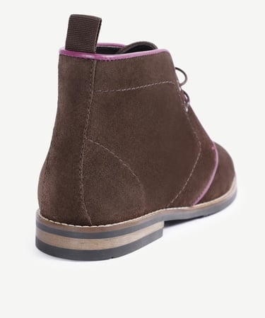  YARGICI Renk Detaylı Deri Süet Bot