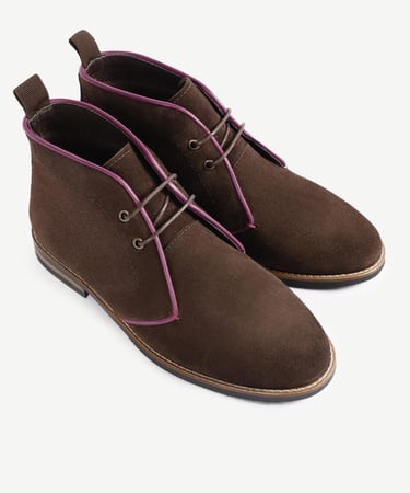  YARGICI Renk Detaylı Deri Süet Bot