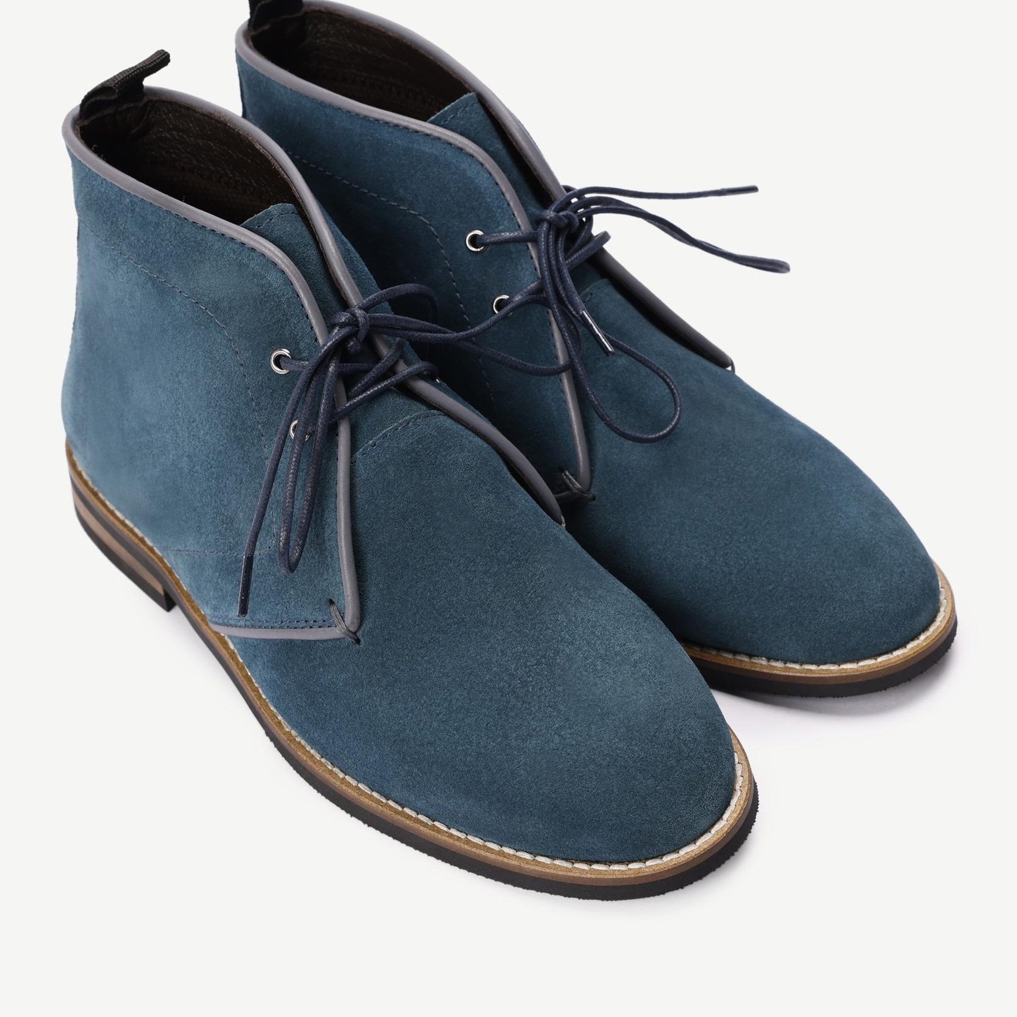 YARGICI Renk Detaylı Deri Süet Bot