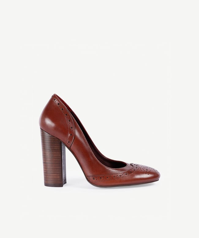  YARGICI Yumuşak Tabanlı Deri Topuklu Ayakkabı